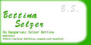 bettina selzer business card